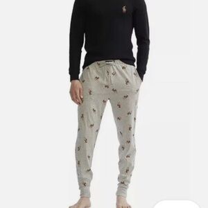 Polo Ralph Lauren Men’s Knit Allover Logo Jogger Pajama Pants size XL